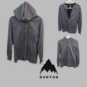 Burton Dryride  Full Zip Hoodie Women's Gray LIned Hooded Jacket  Women's L